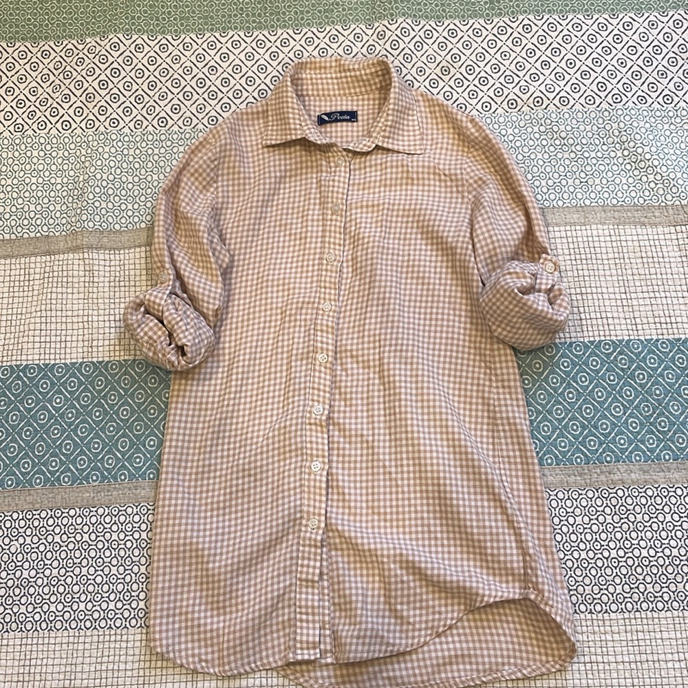 Cotton cashemere button shirt